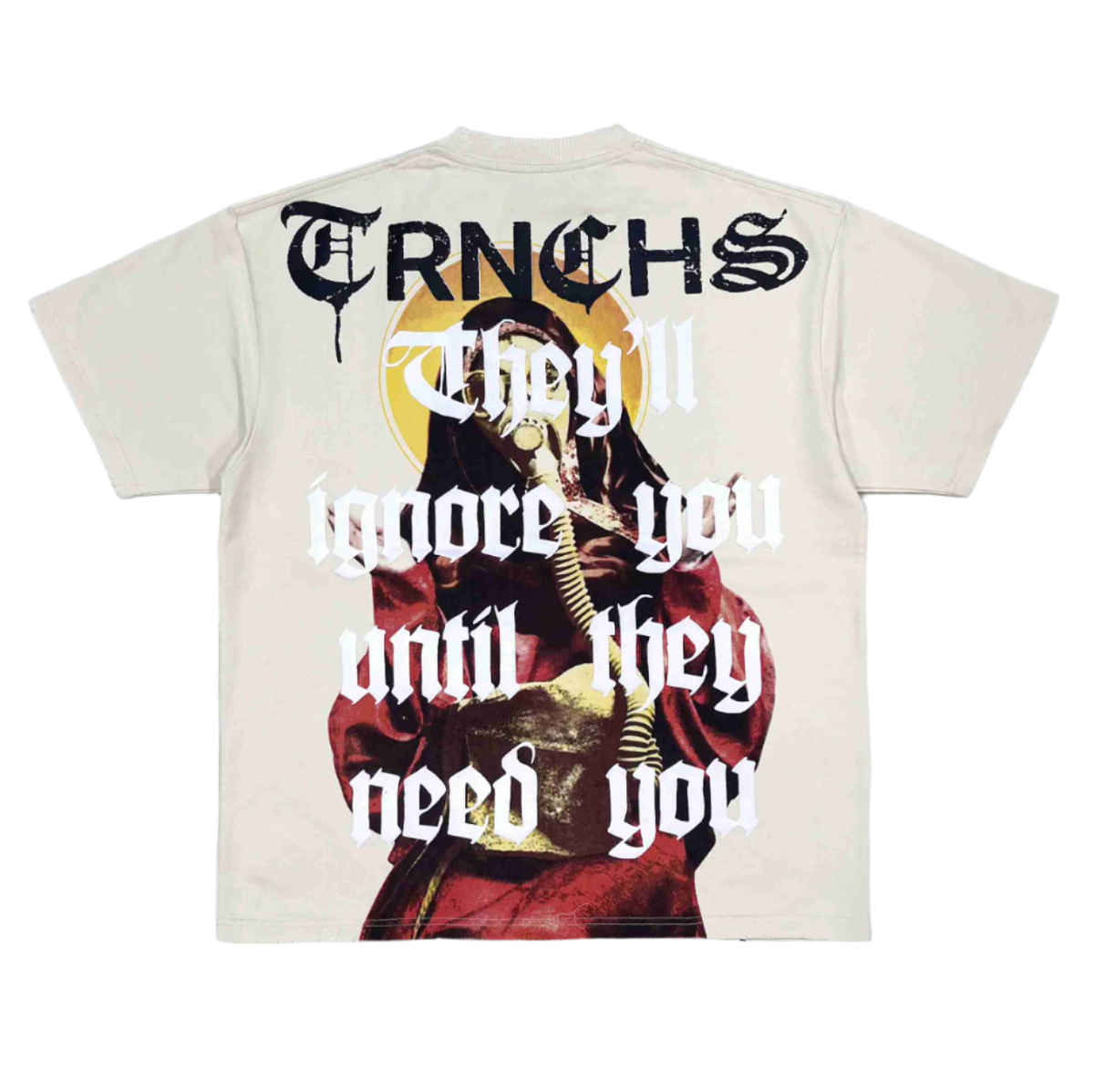 TRNCH - "IGNORING" Cream Tee