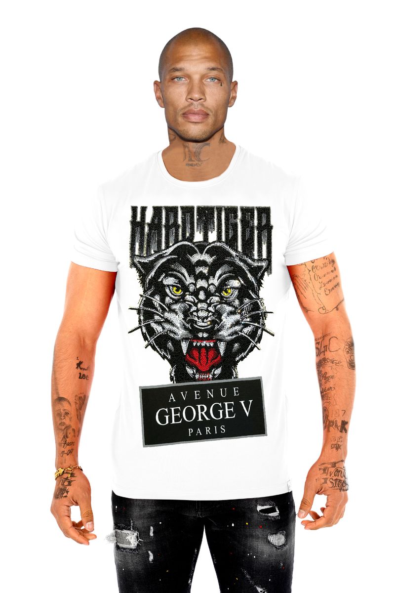 George V - Jaguar Rhinestone T-Shirt
