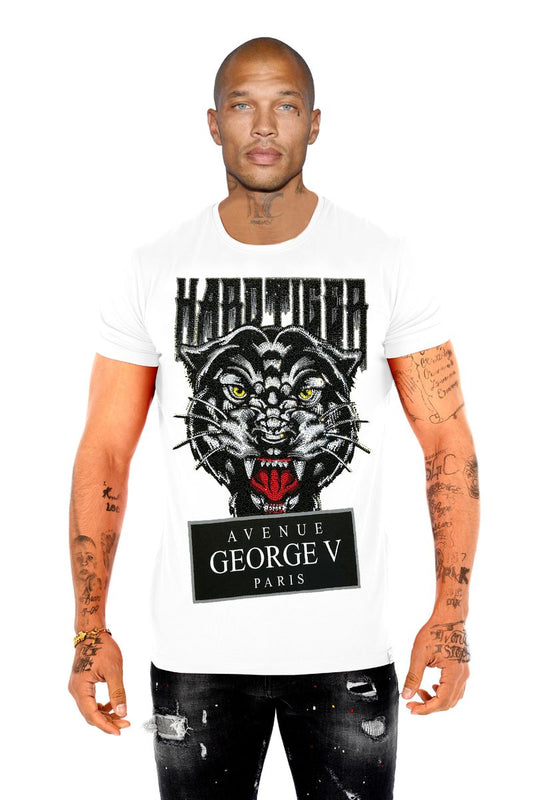 George V - Jaguar Rhinestone T-Shirt