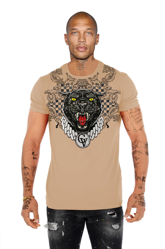 George V - Jaguar Rhinestone T-Shirt
