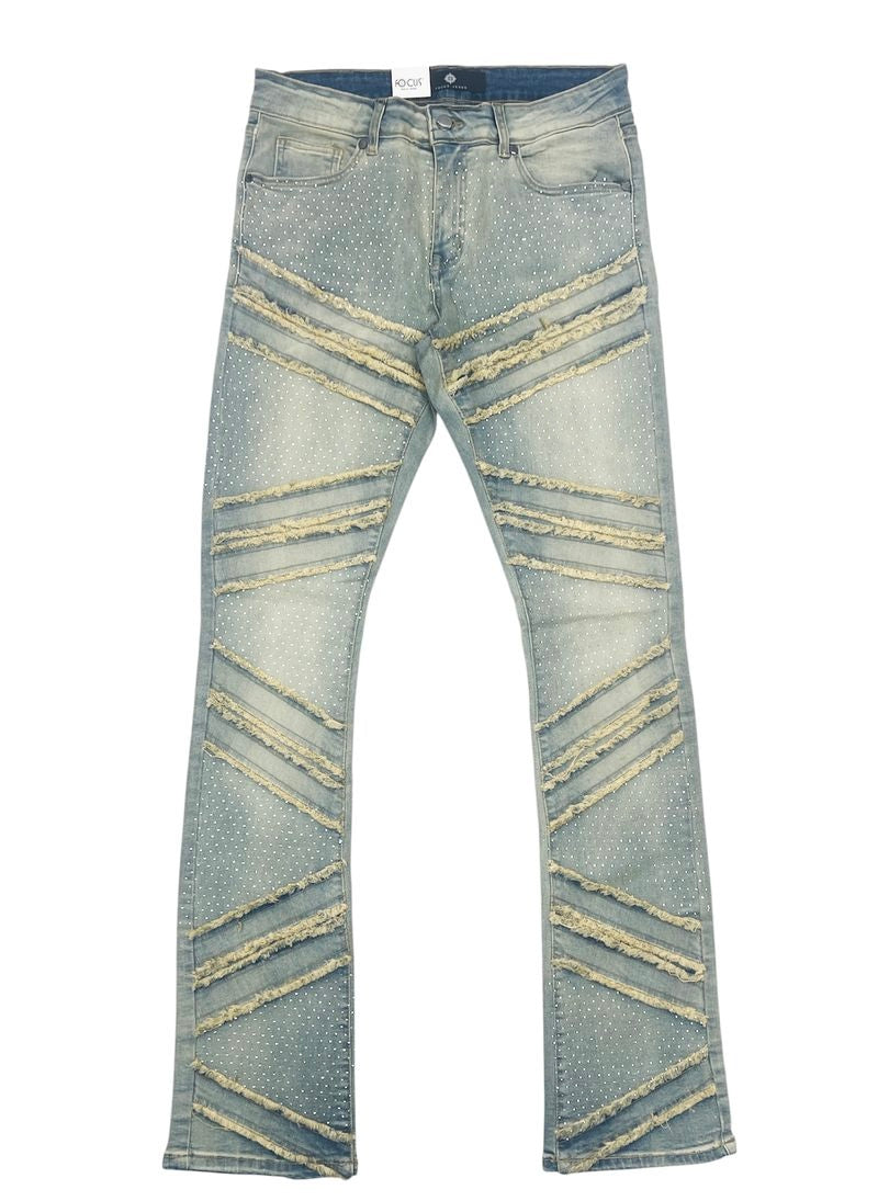 Focus - Rhinestone Denim Jean