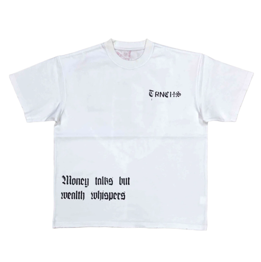 TRNCH - "MONEY TALKS" White Tee