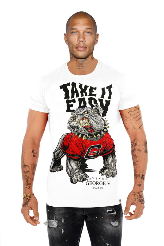 George V - Bulldog Rhinestone T-Shirt