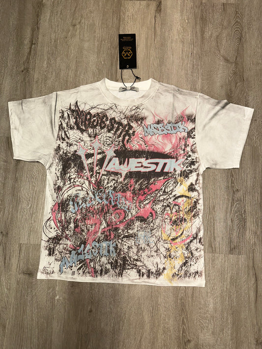 Majestik - MEN’S GARMENT DYED PRINT TEE