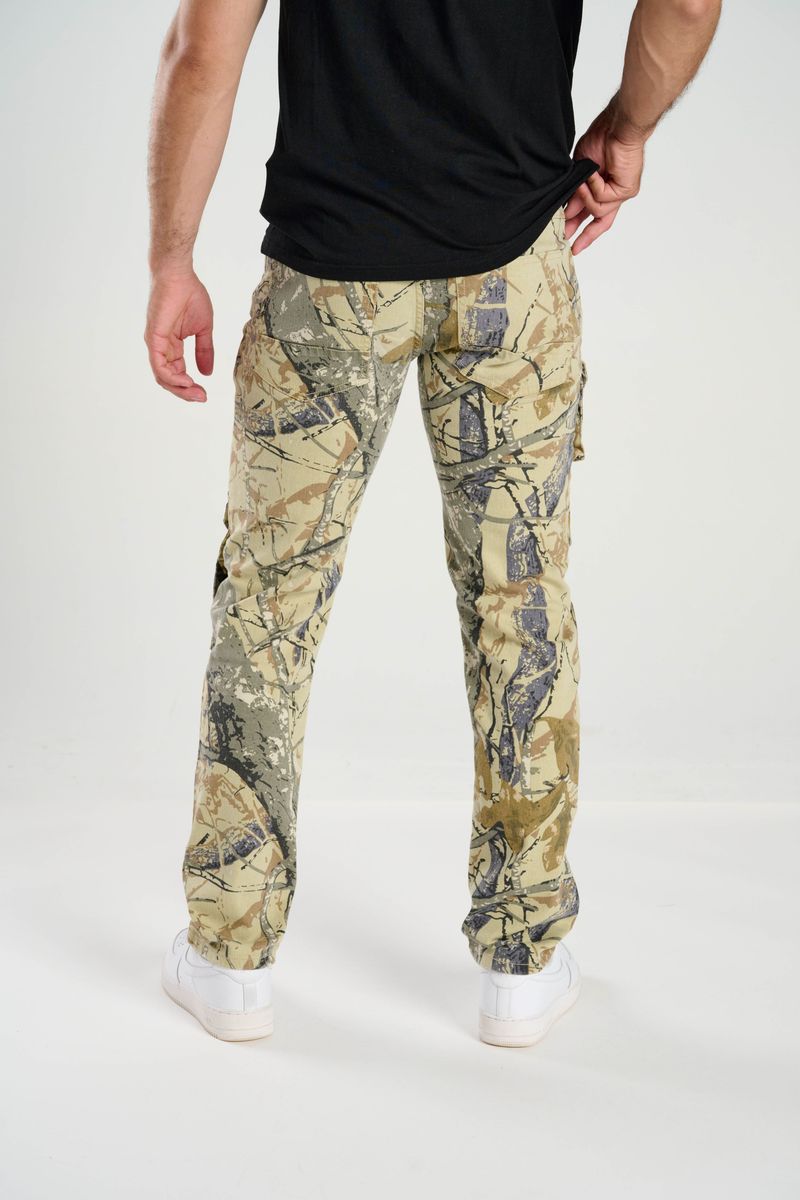 Taker - "SLIM STRAIGHT" CAMO PANTS WITH MULTI POCKETS