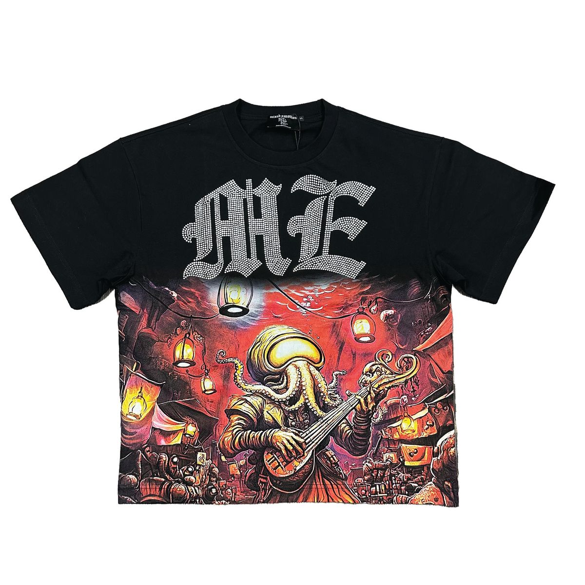 Mixed Emotion - Octopus Rhinestone Tee