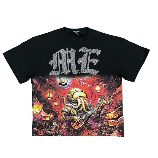 Mixed Emotion - Octopus Rhinestone Tee