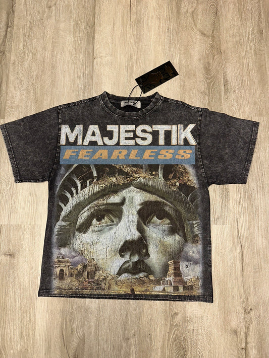 Majestik - MEN’S GARMENT DYED PRINT TEE