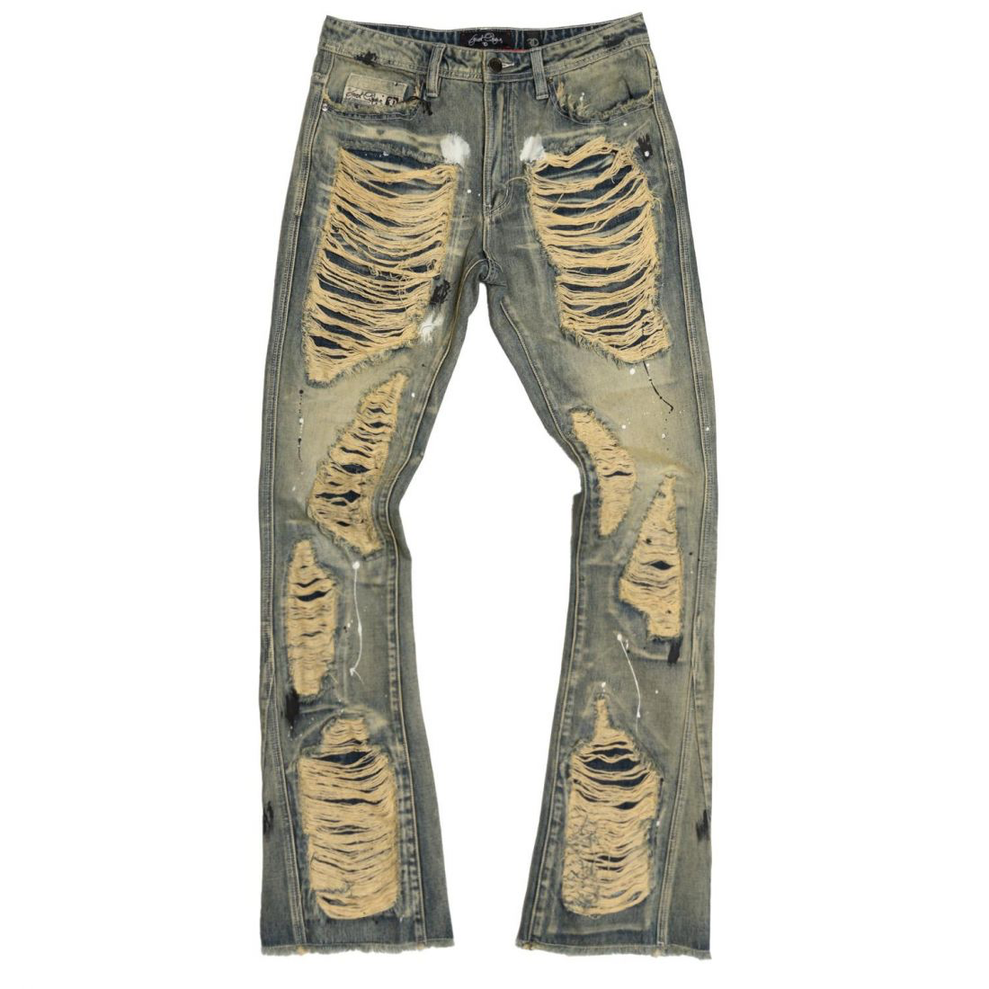 Frost - Basel Distressed Stacked Jeans