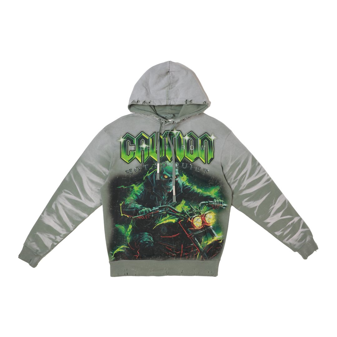 First Row - “CAUTION NOT SO QUIET GHOST RIDER” Hoodie