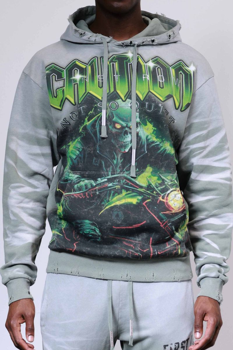 First Row - “CAUTION NOT SO QUIET GHOST RIDER” Hoodie