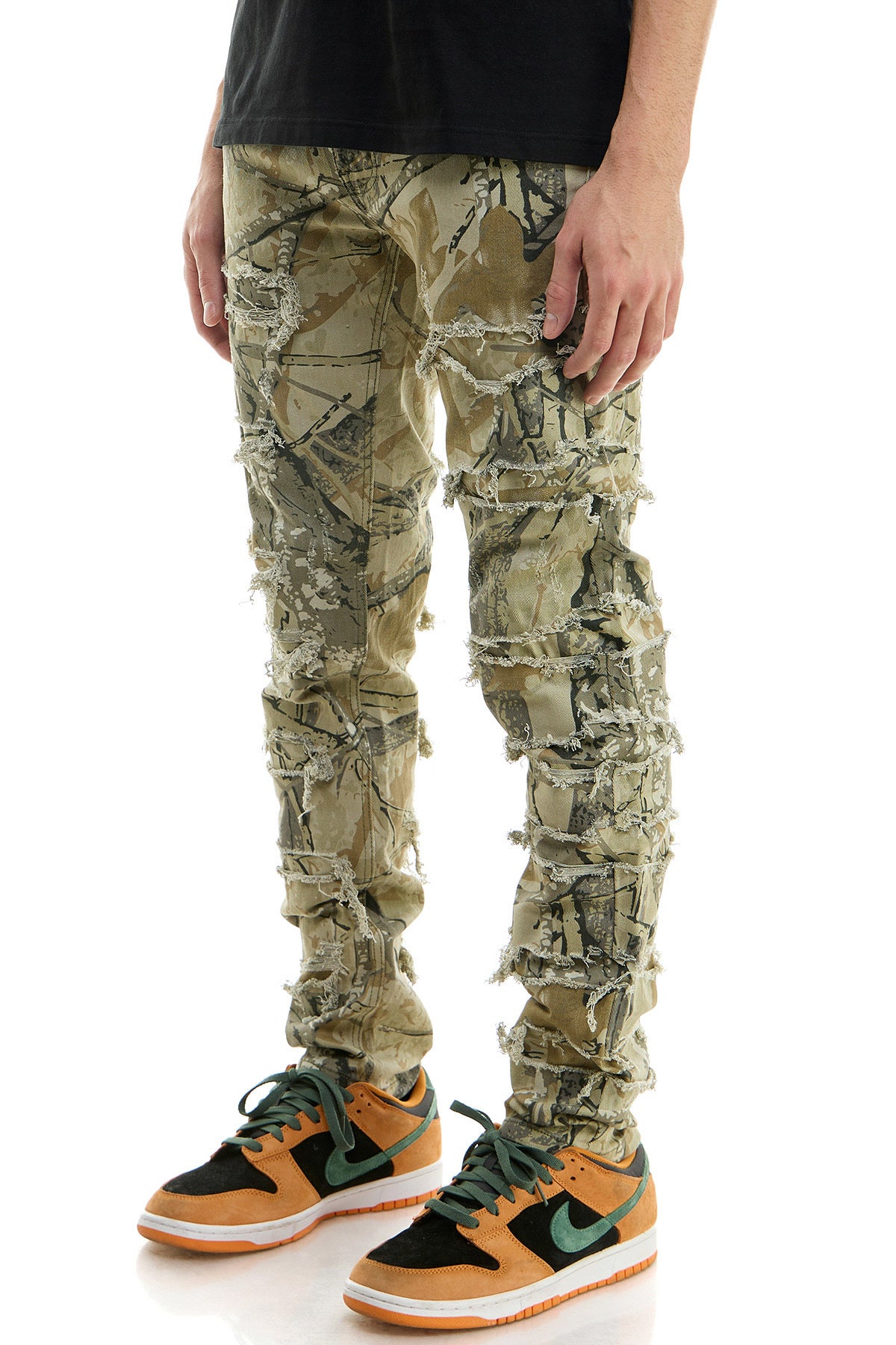 KDNK - Hunting Camo Patched Jeans