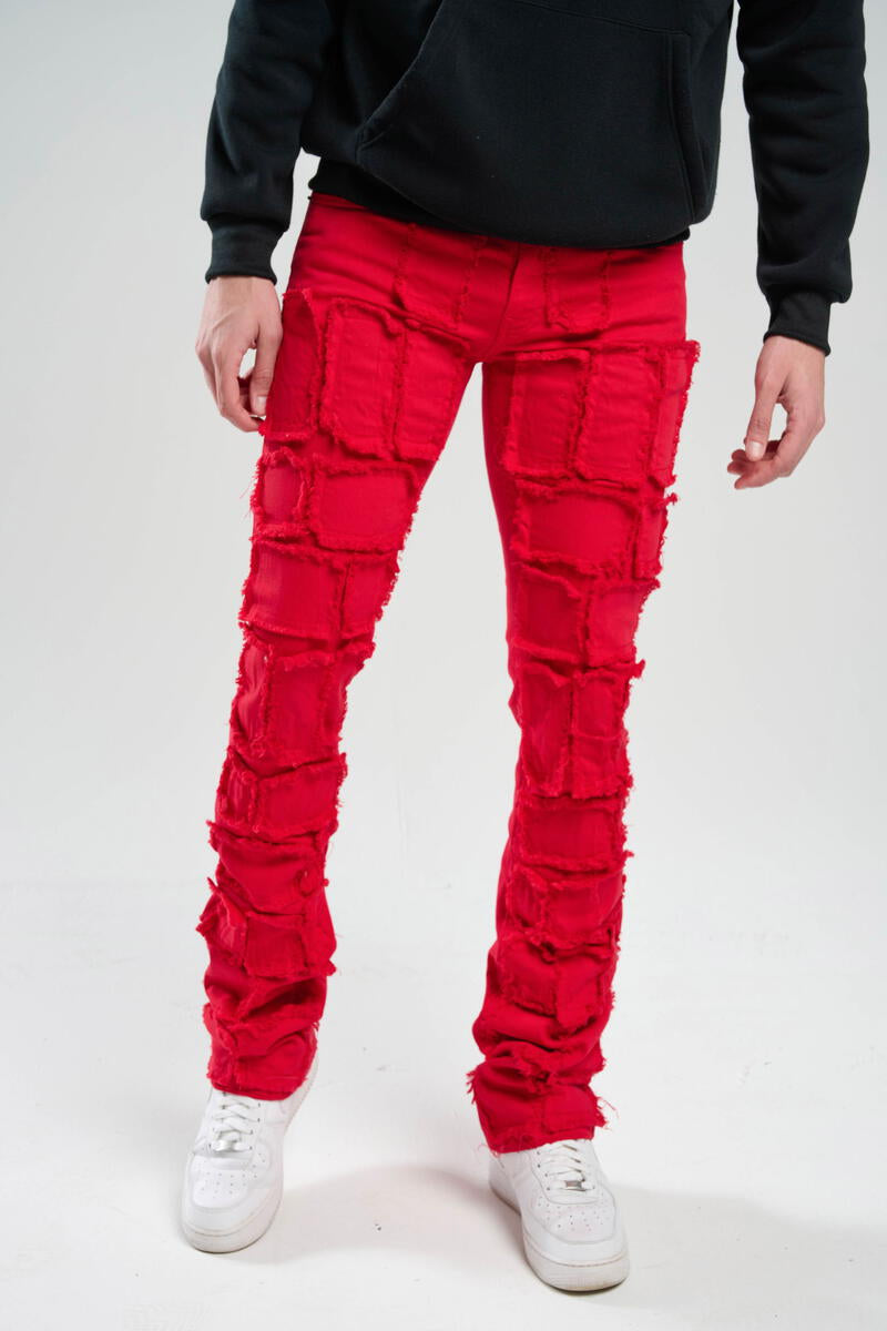 Taker - PREMIUM STRETCH STACK PANTS WITH MULTI PATCH