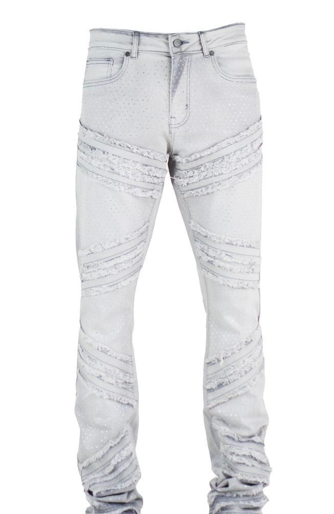 Focus - Rhinestone Denim Jean