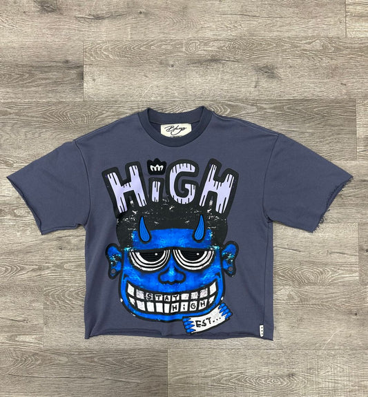 BKYS - "Stay High" F-Terry Cropped T-Shirt