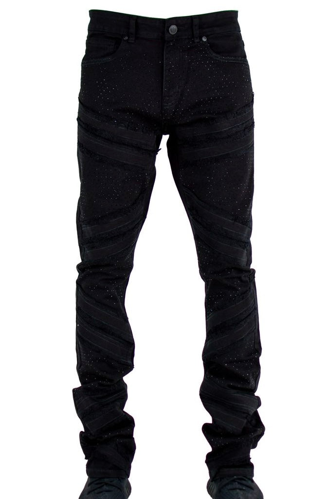 Focus - Rhinestone Denim Jean