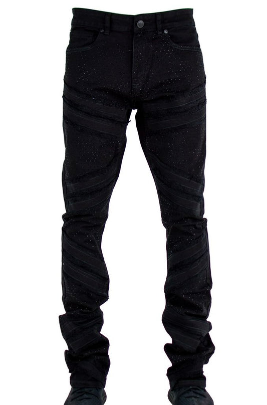 Focus - Rhinestone Denim Jean