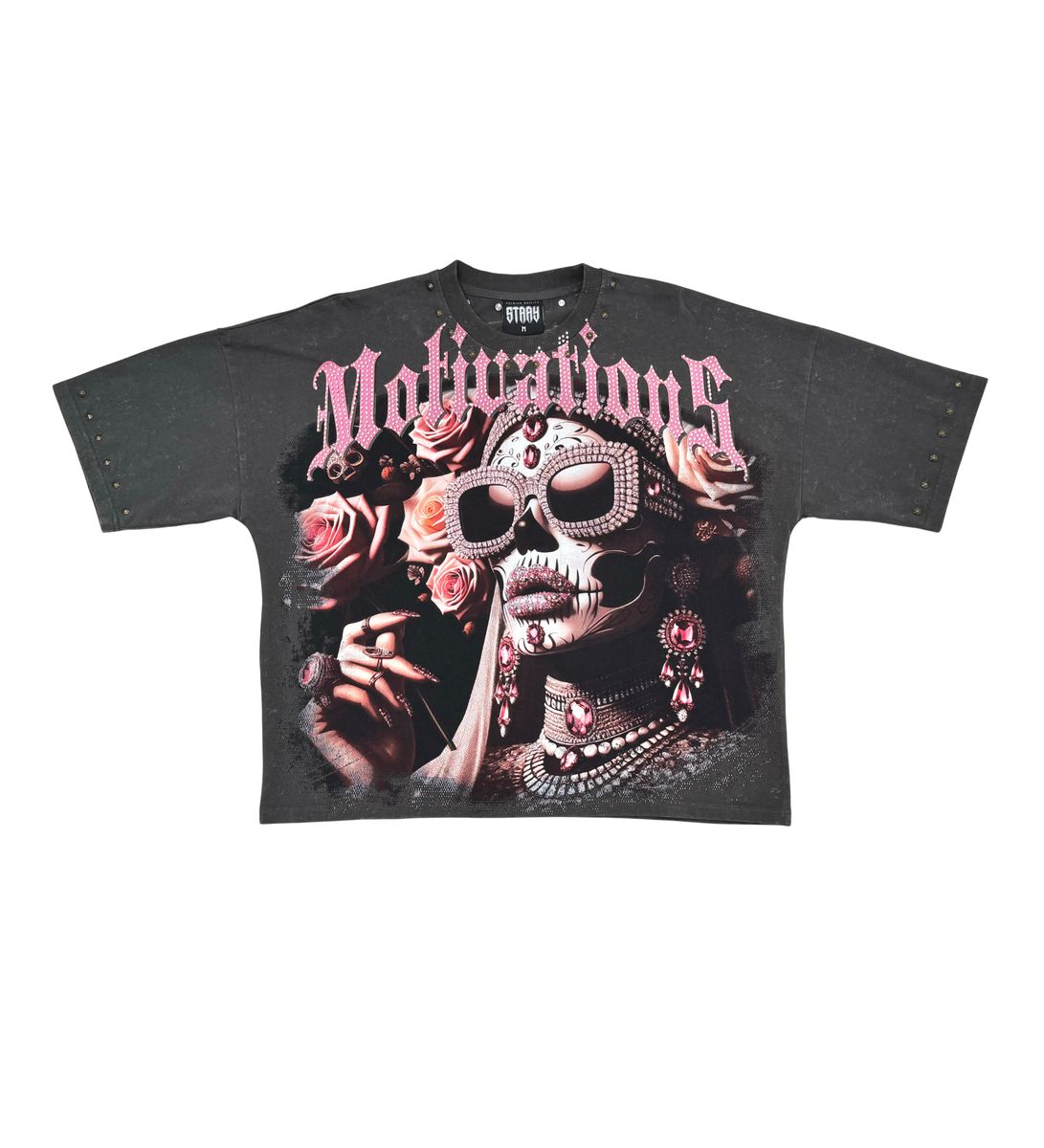 STRAY - Motivations wide & crop fit tee