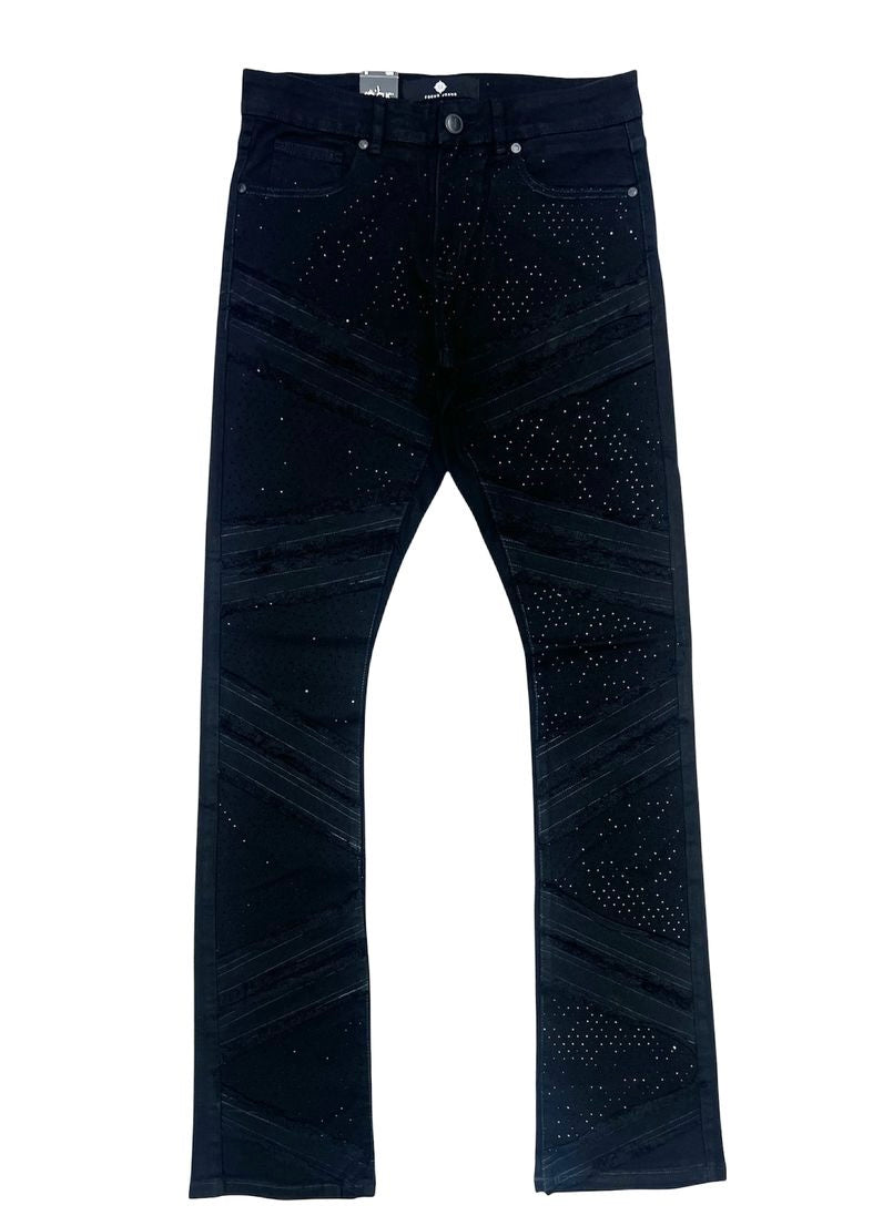Focus - Rhinestone Denim Jean