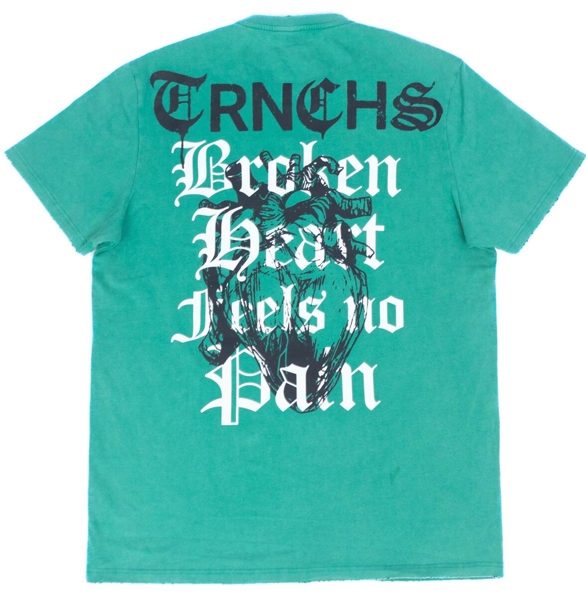 TRNCHS - "BROKEN HEART" VINTAGE TEAL TEE