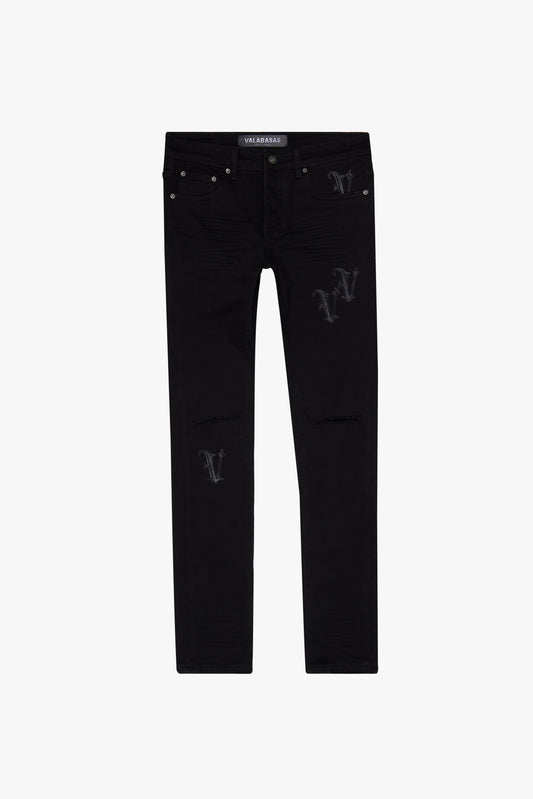 Valabasas - "NIMBUS" BLACK SKINNY JEAN