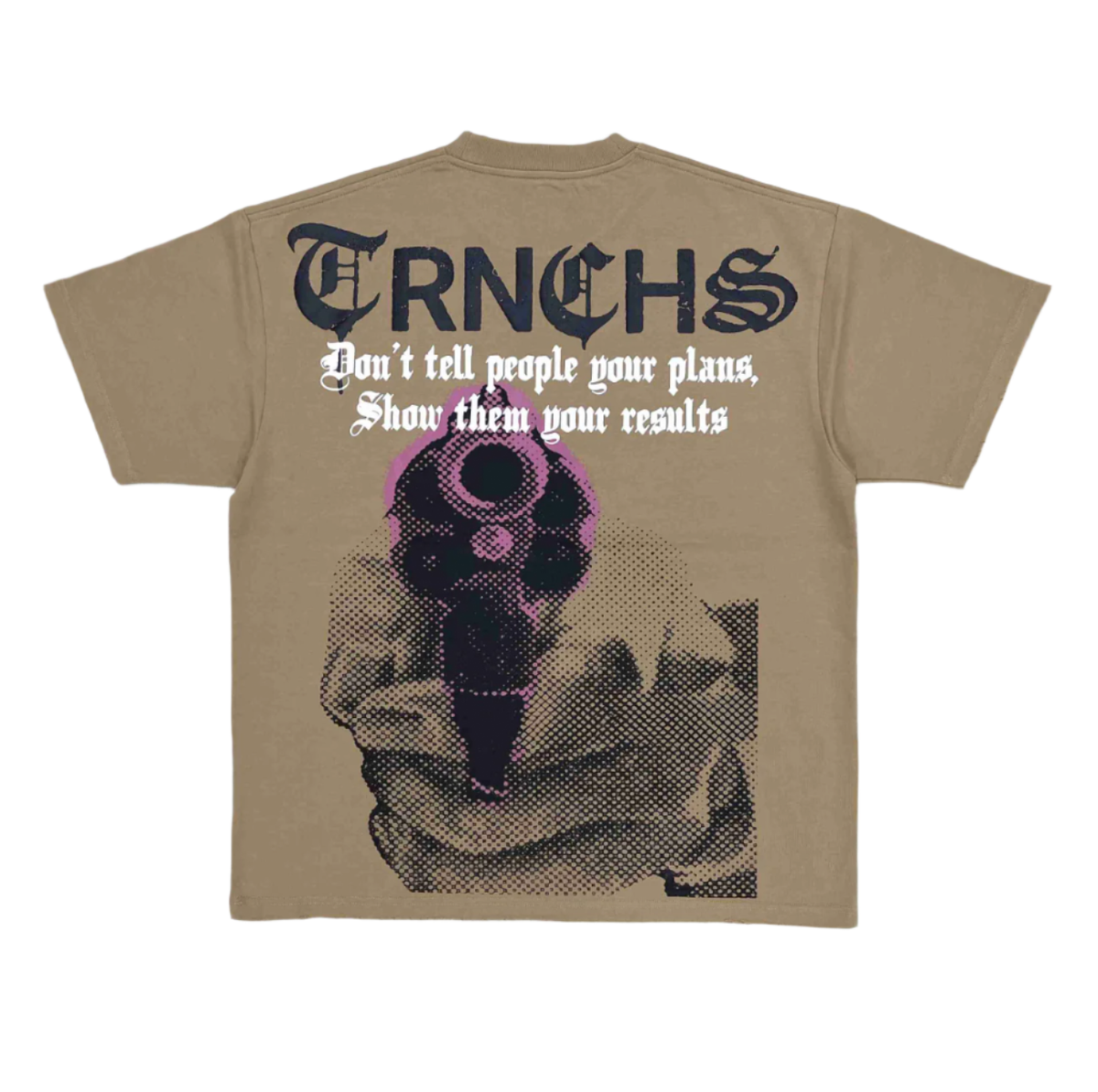 TRNCH - "RESULTS" Khaki Tee