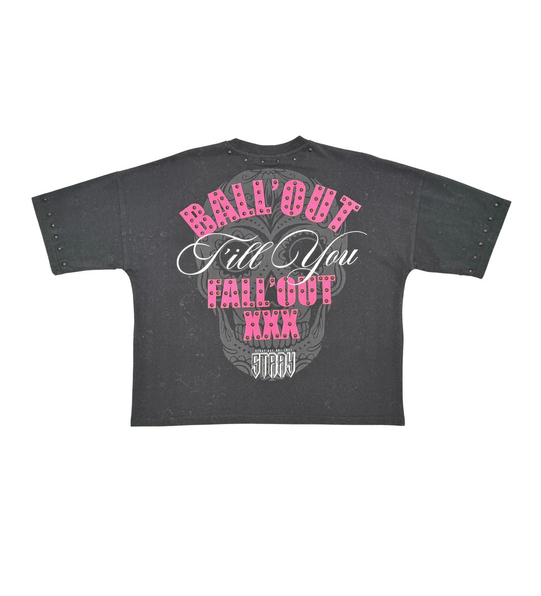 STRAY - Motivations wide & crop fit tee