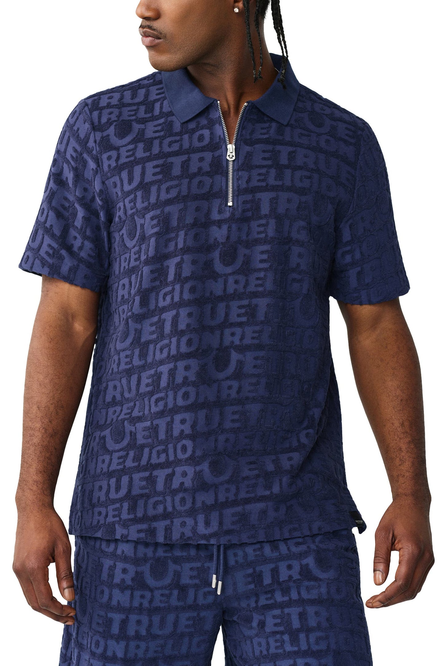 TRUE RELIGION- Logo Terry Knit Short Set