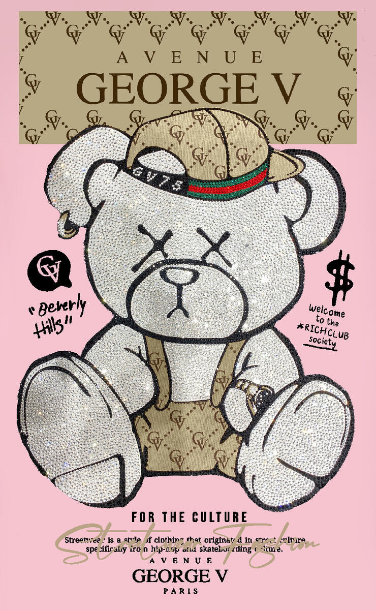 George V - Teddie Bear Rhinestone T-Shirt