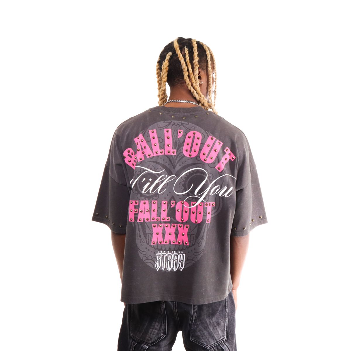 STRAY - Motivations wide & crop fit tee