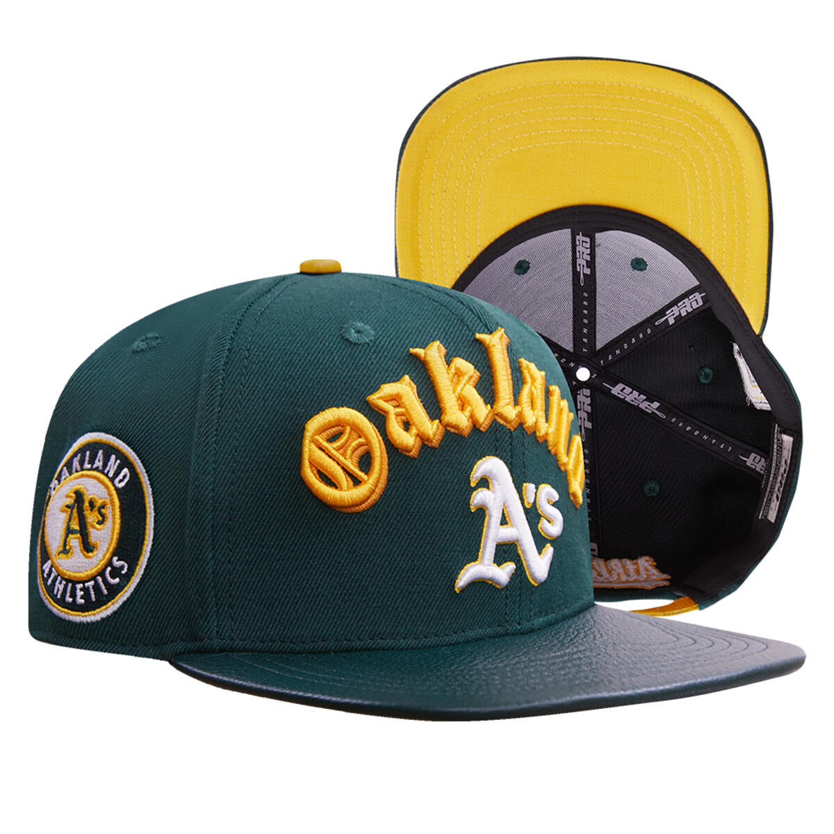 Pro Standard- OAKLAND ATHELETICS LEATHER STRAPBACK Hat