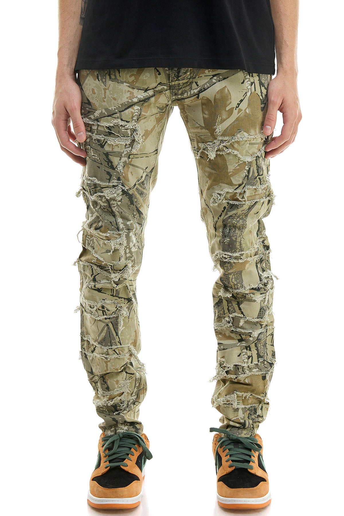 KDNK - Hunting Camo Patched Jeans