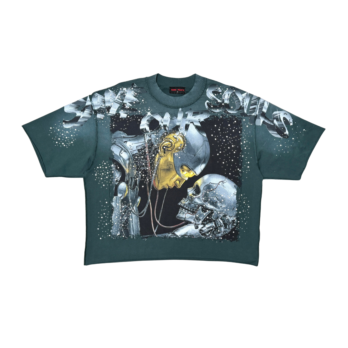 RAREPEACE - AI SKULL TEE W/ RHINESTONE DETAIL TEE