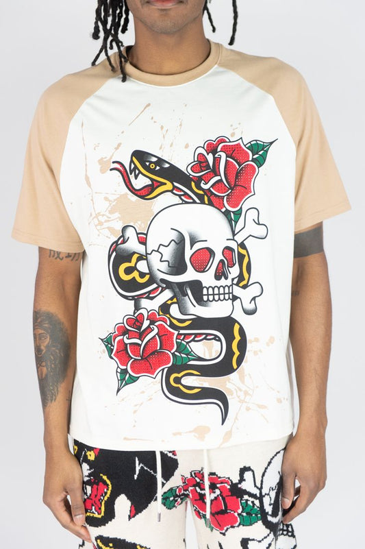 Rebel Minds - Serpent Skull Short Set