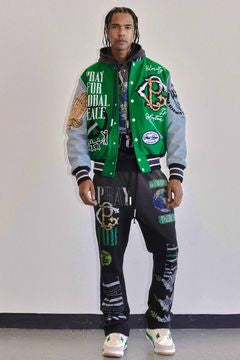 First Row - “Pray For Global Peace” Varsity Jacket