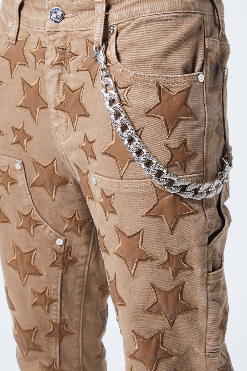 Guapi - Oak Brown Stars Denim Jean