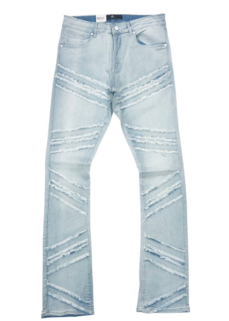 Focus - Rhinestone Denim Jean