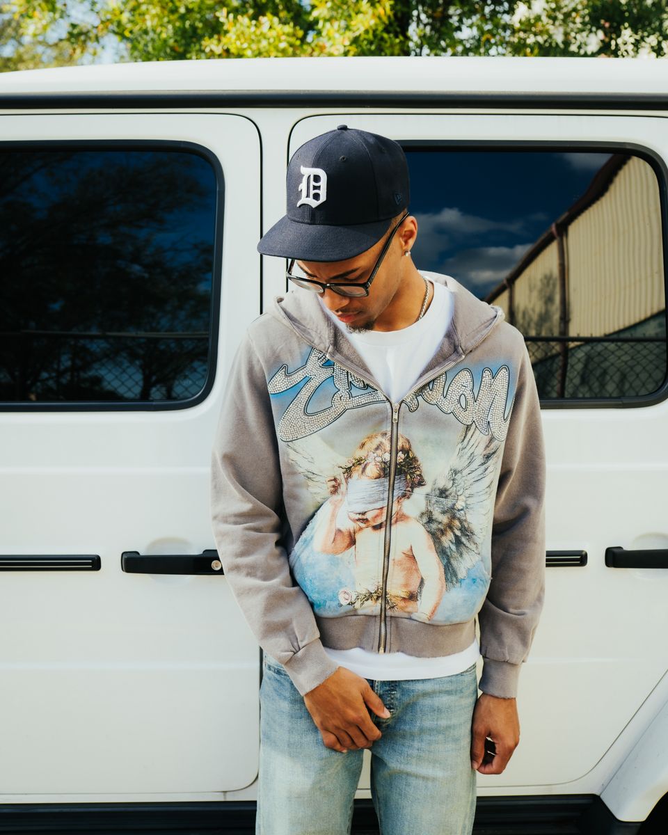 Mixed Emotion - "Angel" Rhinestone Hoodie