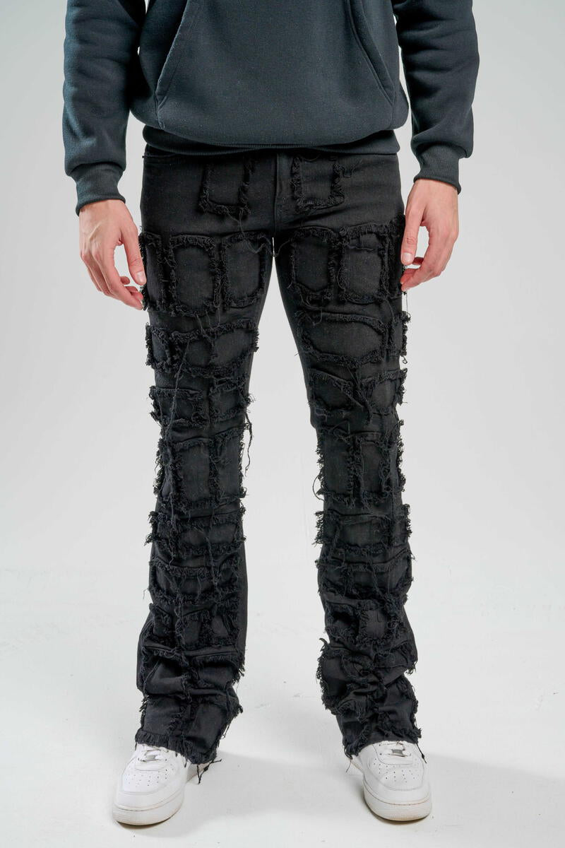 Taker - PREMIUM STRETCH STACK PANTS WITH MULTI PATCH