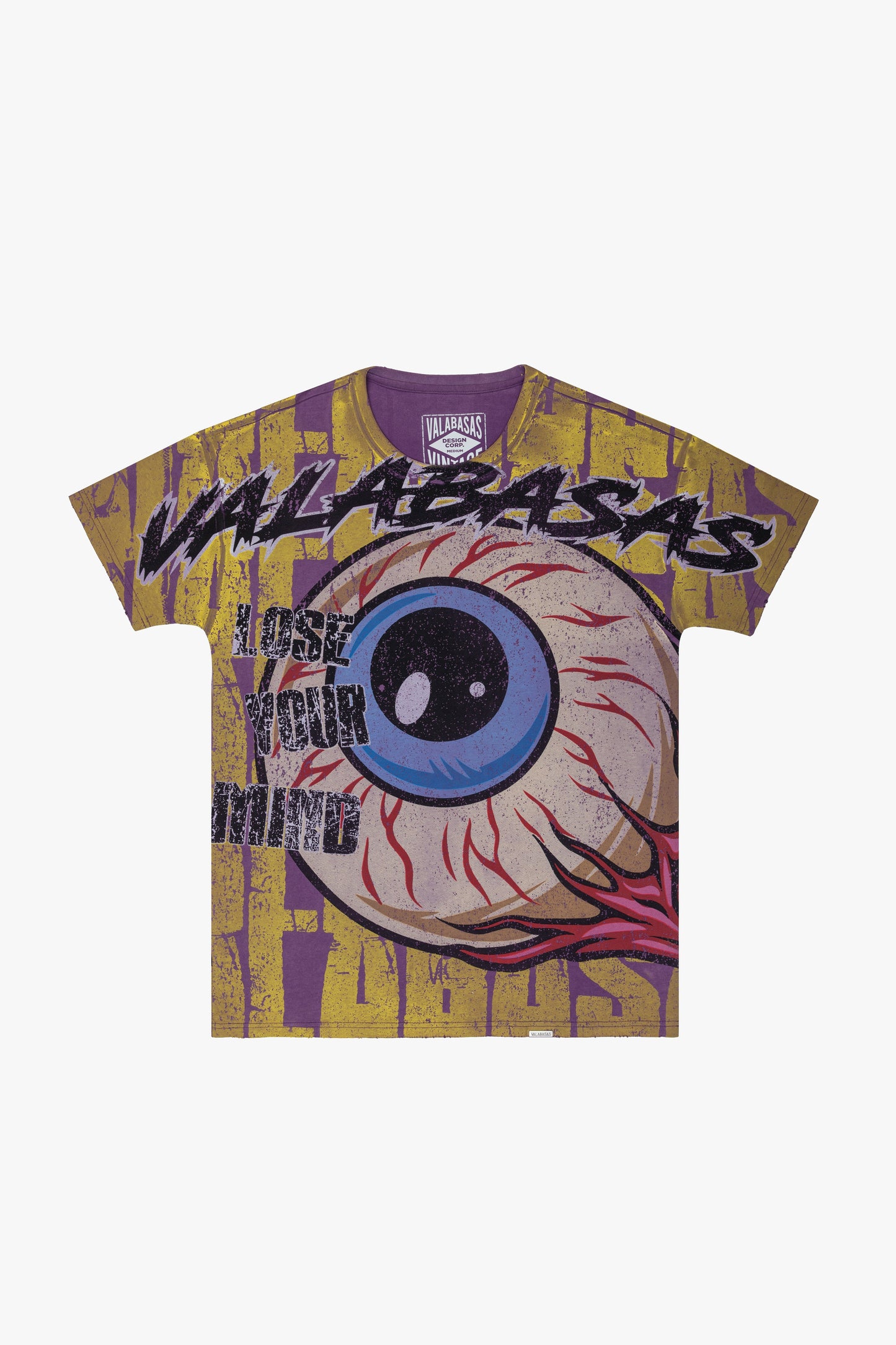 VALABASAS- "SEEIT" VINTAGE PURPLE TEE