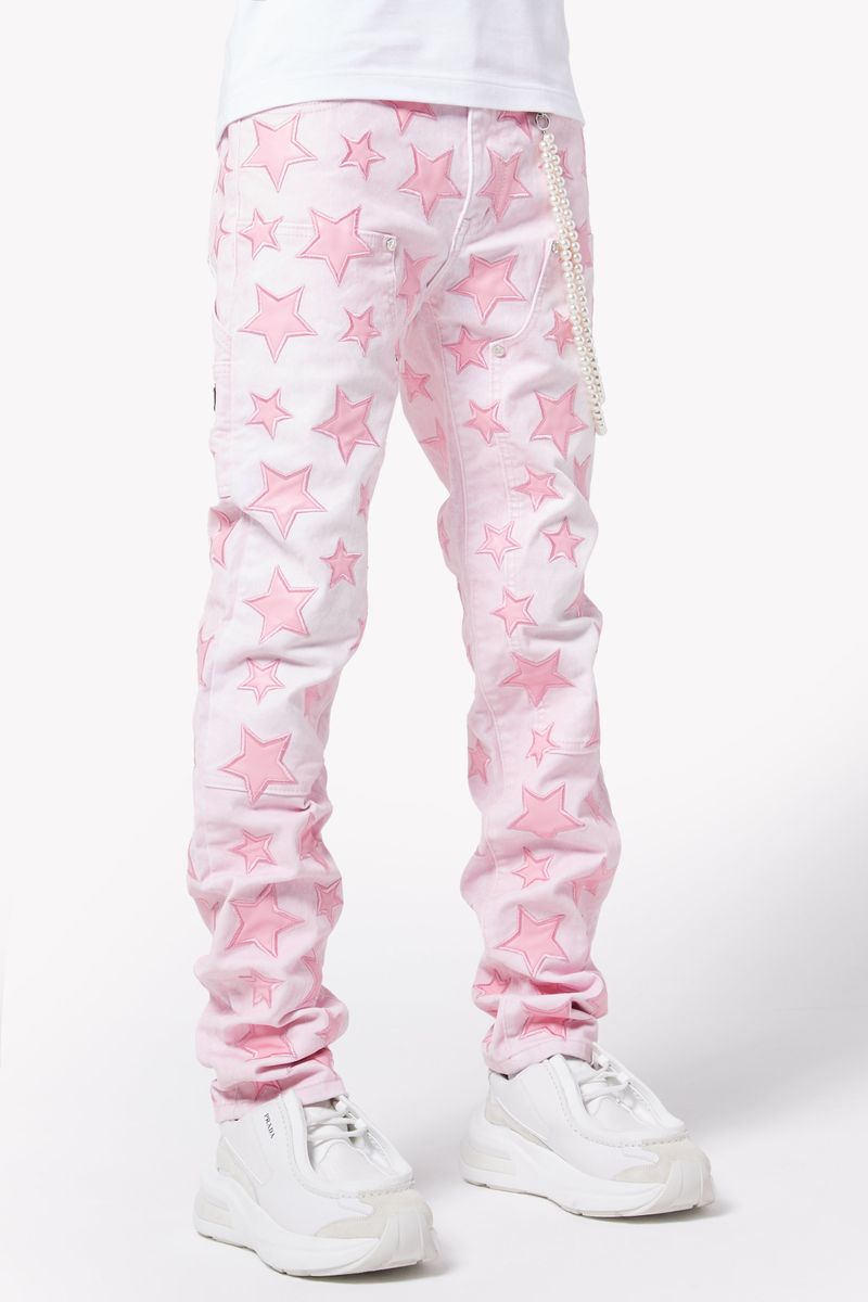 Guapi - French Rose Stars Regular Denim Jean