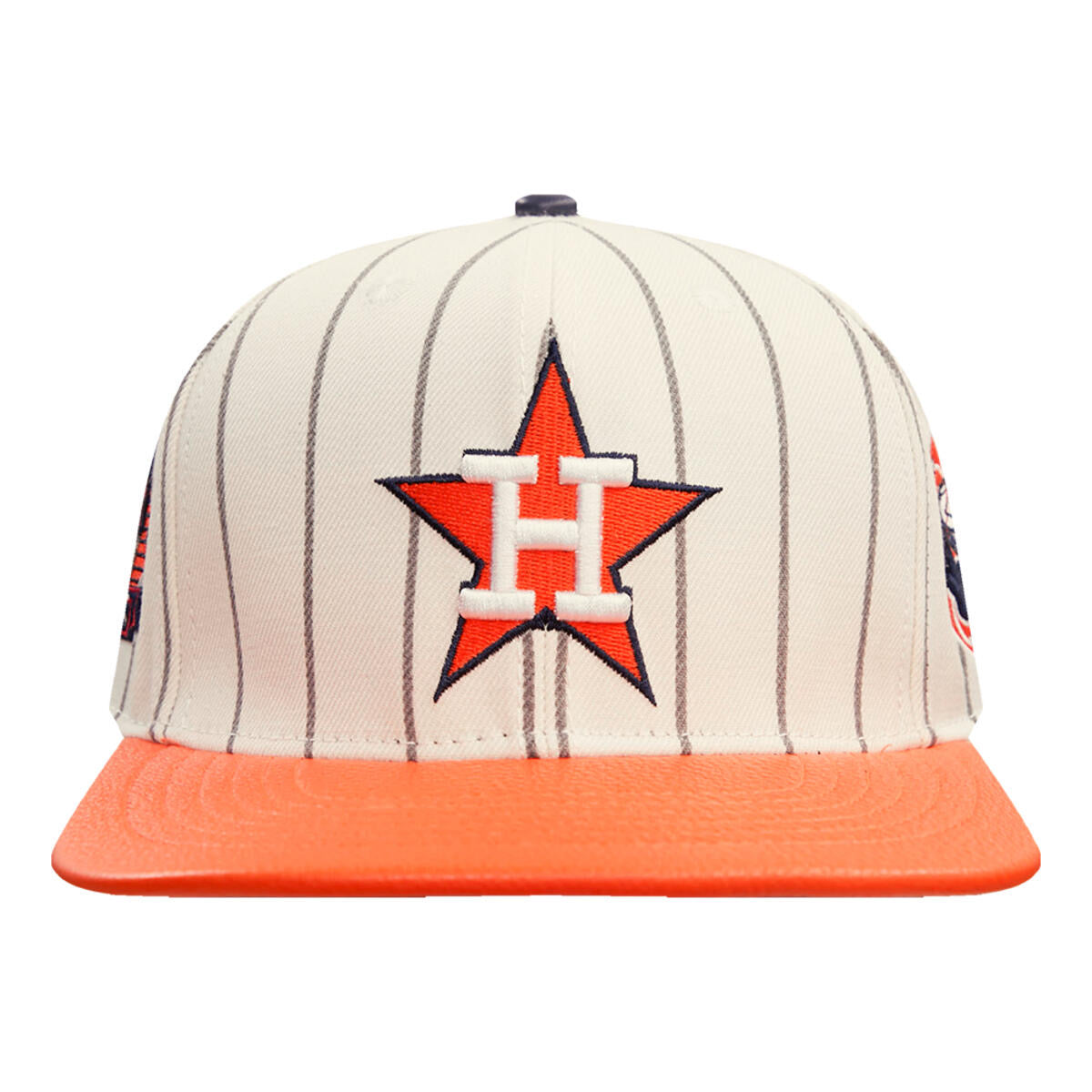 Pro Standard- HOUSTON ASTROS PINSTRIPE Leather Strapback Hat