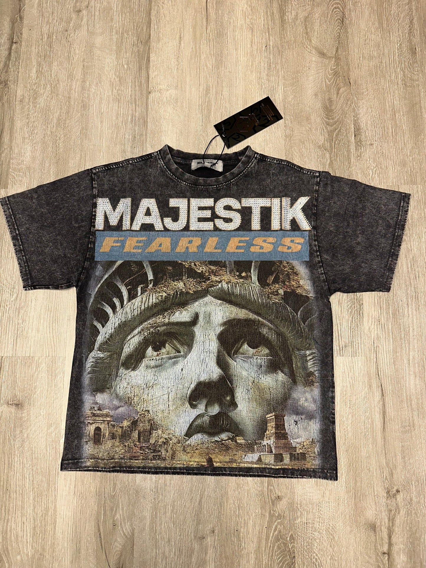 Majestik - MEN’S GARMENT DYED PRINT TEE