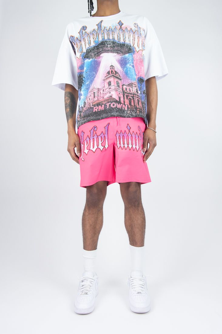 REBEL MINDS - RM TOWN RHINESTONE Short Set