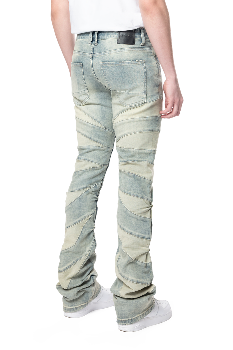 Smoke Rise - HALF-MOON INSERT PIECED JEAN