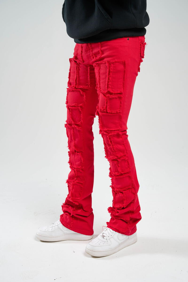 Taker - PREMIUM STRETCH STACK PANTS WITH MULTI PATCH