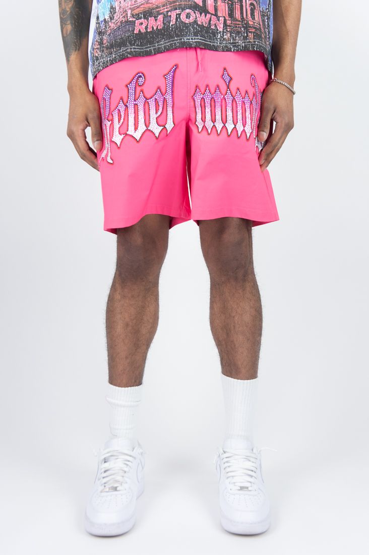 REBEL MINDS - RM TOWN RHINESTONE Short Set