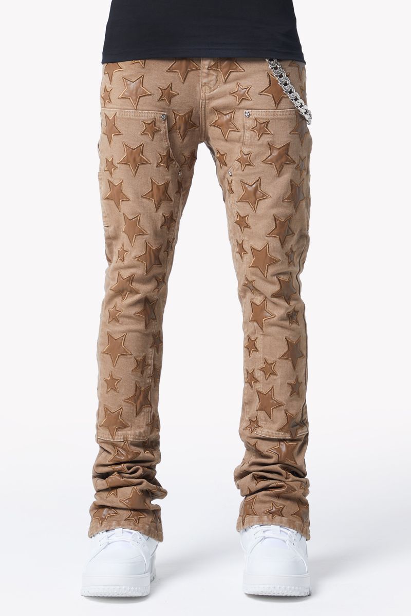 Guapi - Oak Brown Stars Denim Jean
