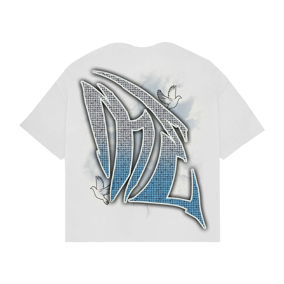 Mixed Emotion - White ‘Dove’ Rhinestone Tee